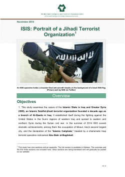 ISIS - The Meir Amit Intelligence and Terrorism Information Center