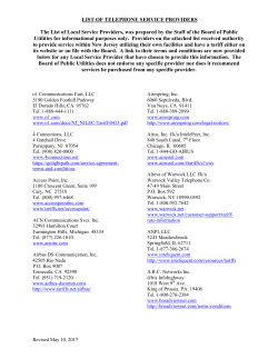 list of telephone service providers