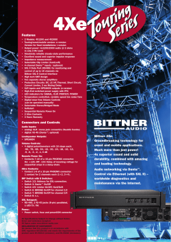 Product Flyer 4Xe Touring Series