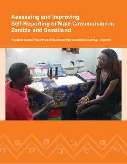 Assessing and improving self-reporting of male circumcision in