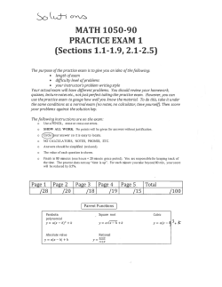 So Ld&mdash;i MATH 10 50-90 PRACTICE EXAM 1