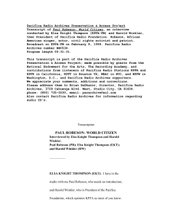 paul robeson: world citizen