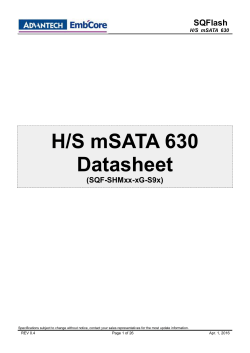 H/S mSATA 630