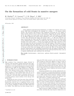 On the formation of cold fronts in massive mergers