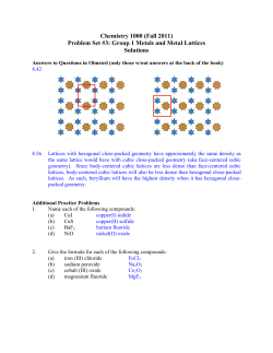 Answers - U of L Class Index