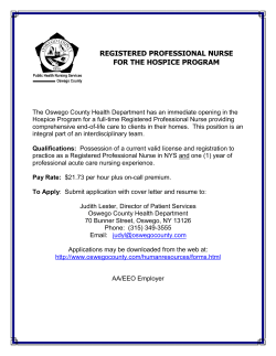 Hospice - Oswego County