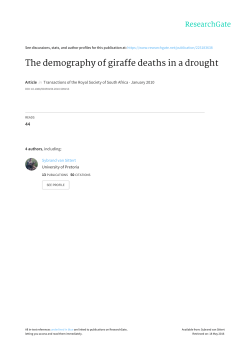 The demography of giraffe deaths in a drought