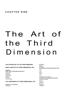 The art of the third dimension