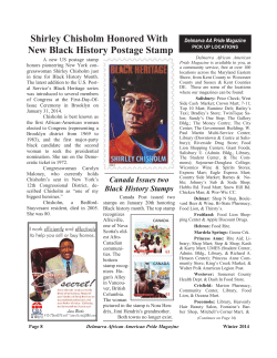 Shirley Chisholm Honored With New Black History