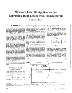 Newton`s Law: Its Application for Expressing Heat