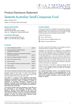 pds - AZ Sestante Limited