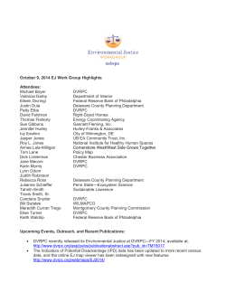 October 9, 2014 EJ Work Group Highlights Attendees