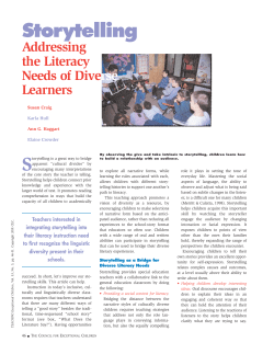 Storytelling Addressing the Literacy Needs of Diverse Learners