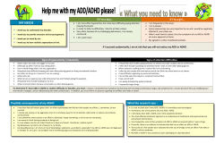 Napperon - Help me with my ADD/ADHD please!