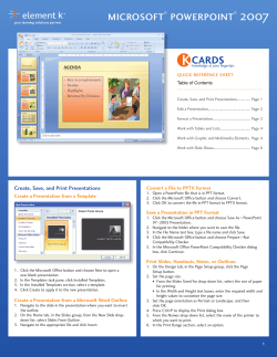 microsoft&reg; powerpoint&reg; 2007