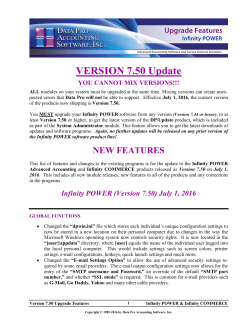 Current Upgrade Features - Data Pro Accounting Software, Inc.