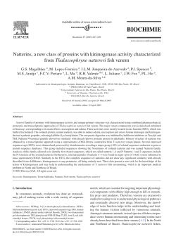 Natterins, a new class of proteins with kininogenase activity
