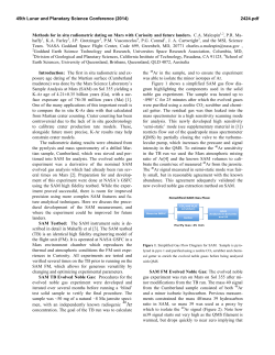 Methods for in situ radiometric dating on Mars with Curiosity and