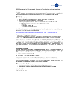 Guidance for witnesses in fitness to practise hearings