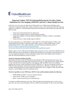 PECOS Ordering/Referring - UnitedHealthcare Online