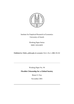 Flexible Citizenship for a Global Society