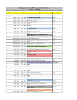 Integumentary and Musculoskeletal Systems