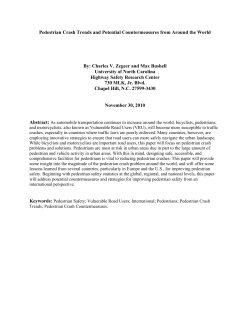 Pedestrian Crash Trends and Potential