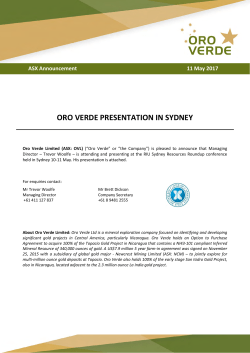 MD Presentation at RIU Sydney Conference