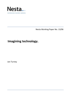 Imagining technology