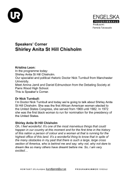 Shirley Anita St Hill Chisholm