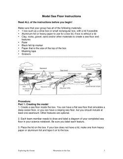 Model seafloor instructions