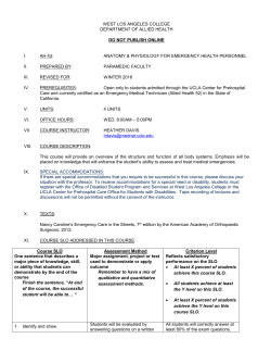 Allied Health 043 #9643 - West Los Angeles College