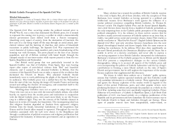 British Catholic Perception of the Spanish Civil War