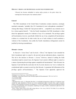 General The Fifth Amendment of the United States