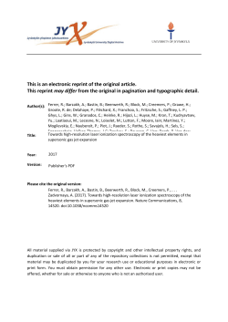 Towards high-resolution laser ionization spectroscopy of the