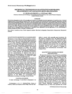 MICROFOCAL TECHNIQUES IN QUANTITATIVE RADIOGRAPHY