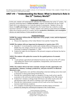 Unit 9 - Understanding the News: America`s