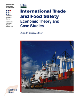 International Trade and Food Safety