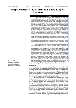 The term Magical Realism has appeared in print with