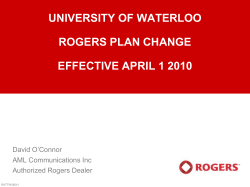 presentation given by Rogers