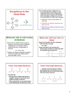 Exceptions to the Octet Rule