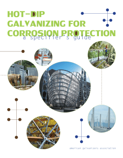 Hot-Dip Galvanizing for Corrosion Protection