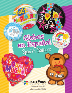 2016 Spanish Balloon Catalog