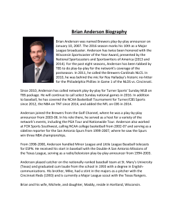 Brian Anderson Biography - Concordia University Wisconsin