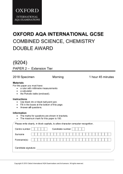 oxford aqa international gcse combined science, chemistry double