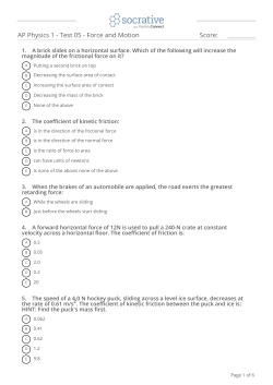 Test 5 Socrative Review - Forces - Blank