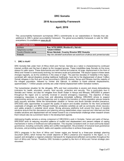 Drc Somalia Accountability Framework 2016 , 133KB