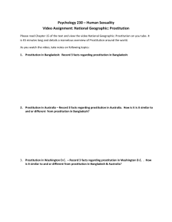 Psychology 230 &ndash; Human Sexuality Video Assignment: National