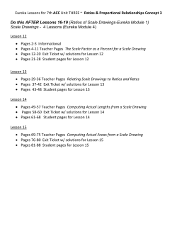 Scale Drawings % and Actual Lengths