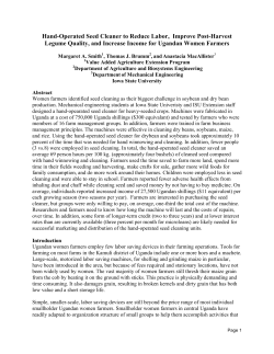 Hand-Operated Seed Cleaner to Reduce Labor, Improve Post